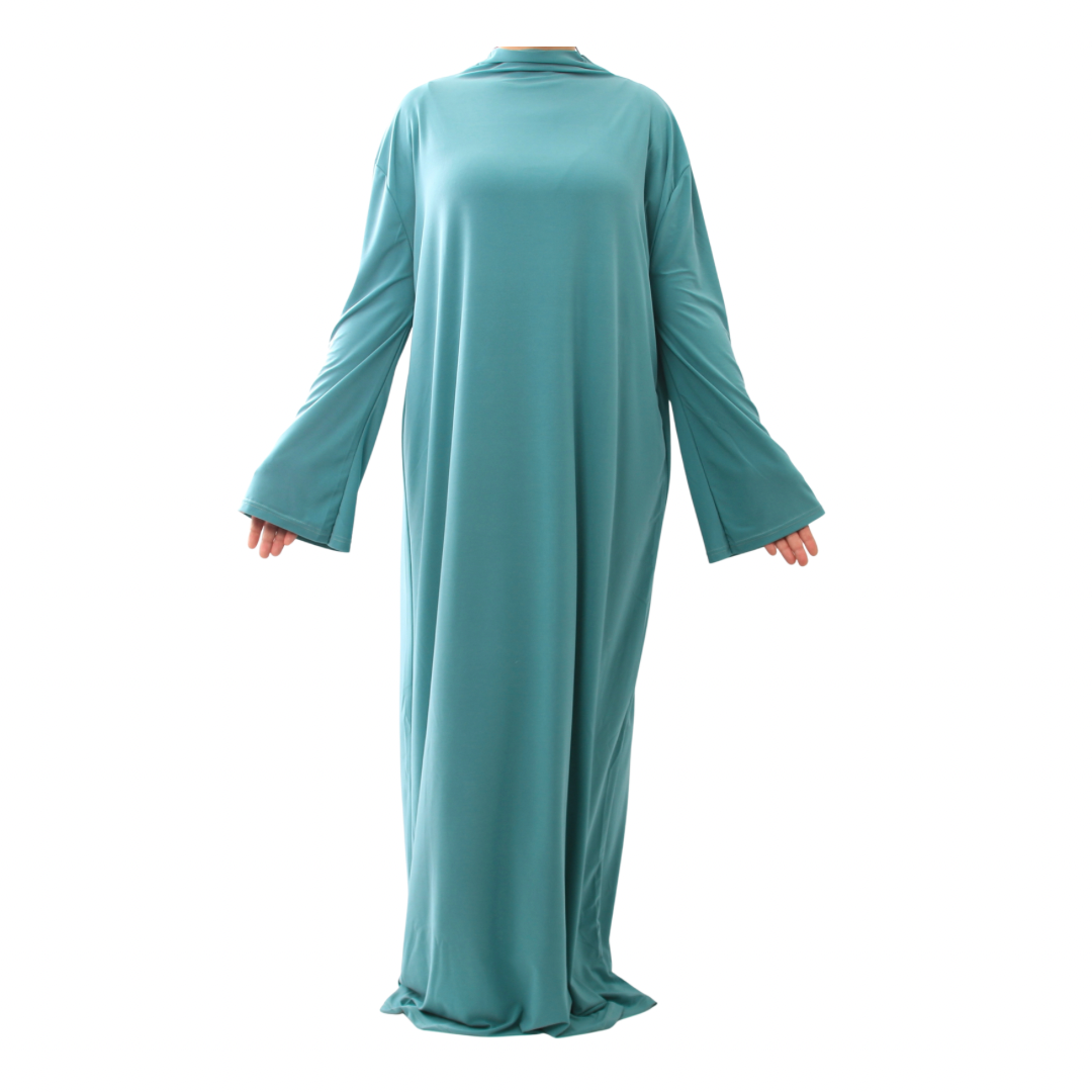 Abaya + Khimar Zweiteiler - Jade Green l Premium Set