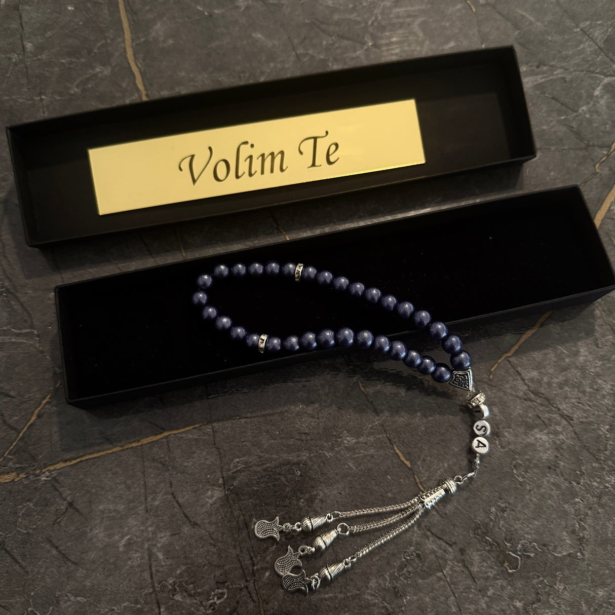 3er Set - 3 Personalisierte Tesbihs + Box