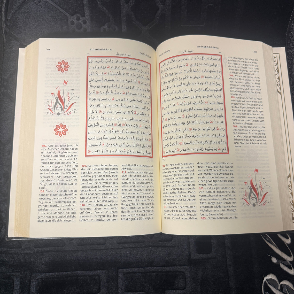 Quran Arabisch - Deutsch Muhamad Rassoul 17x25cm
