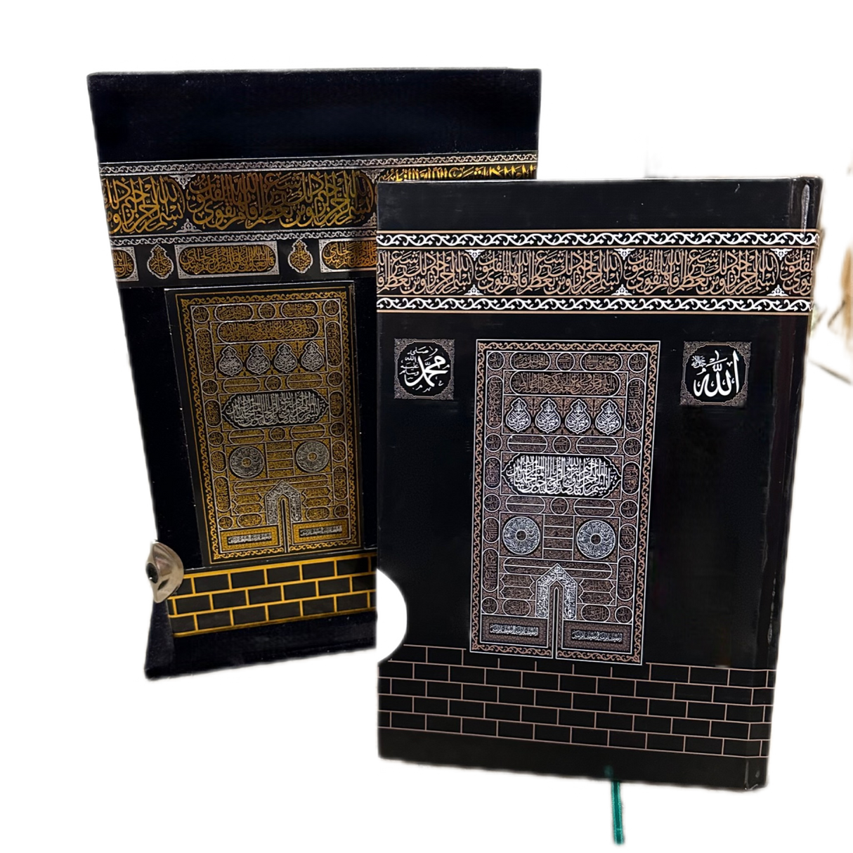 Quran Box im Kaaba Stil Schwarz/Gold