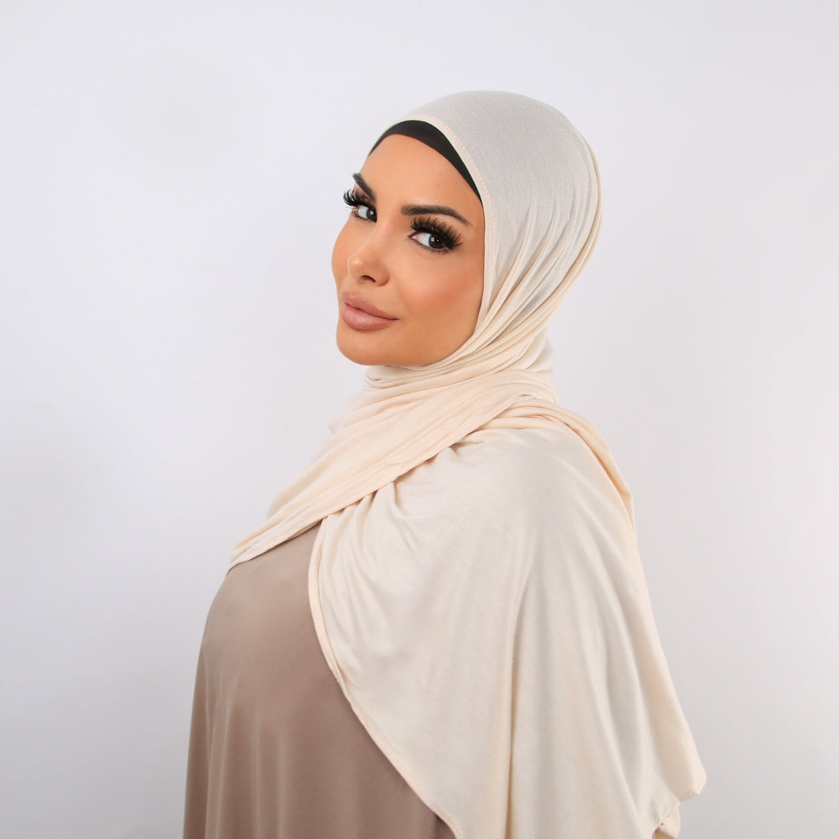 Jersey Hijab - Nude