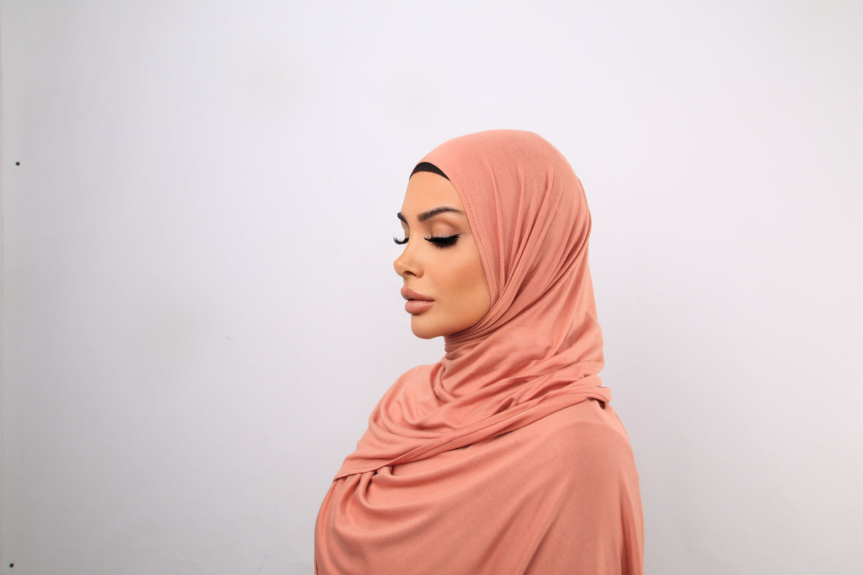 Jersey Hijab - Peach