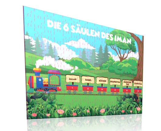 Islamisches Puzzle - 6 Säulen des Iman