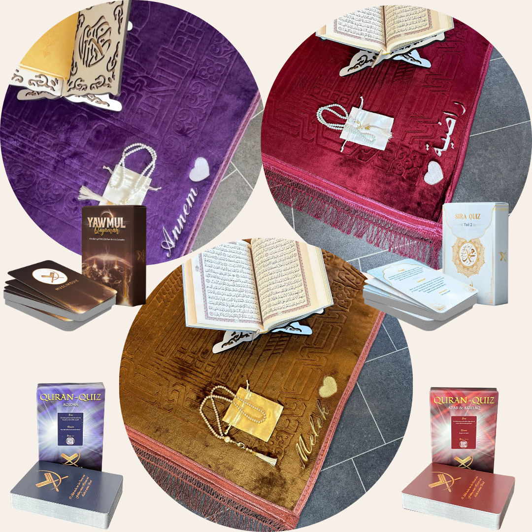 Personalisierter Gebetsteppich + Islamisches Quiz