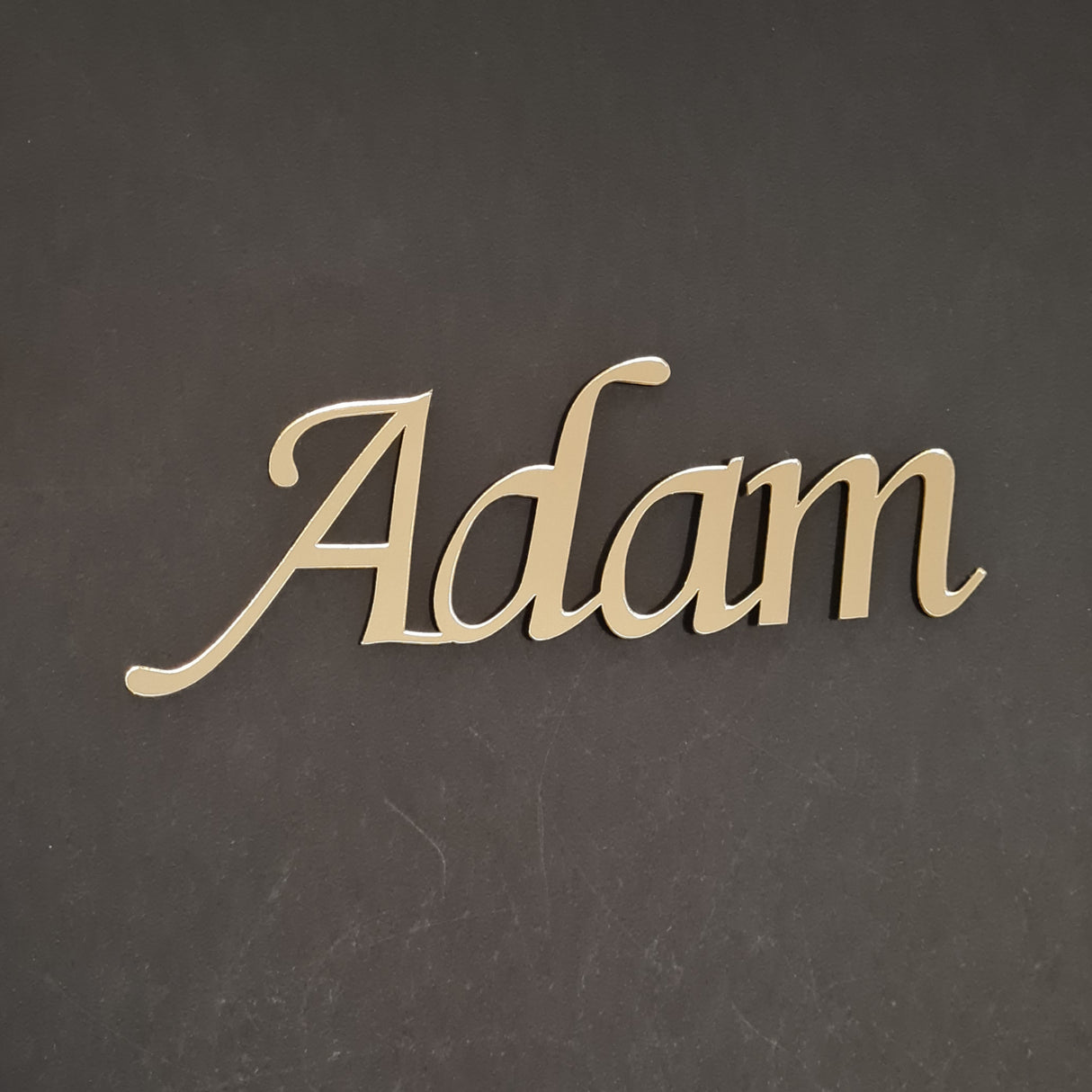 Plexiglas nameplate - self-adhesive