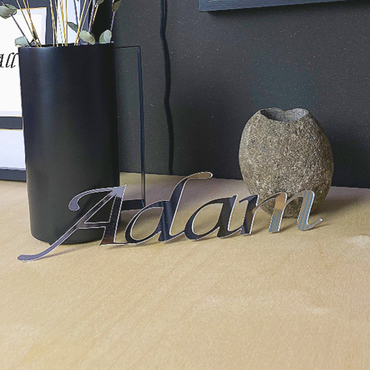 Plexiglas nameplate - self-adhesive