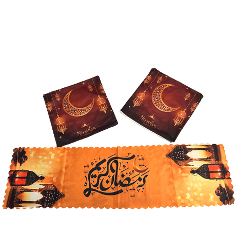 Tischläufer und Kissenbezug für Ramadan