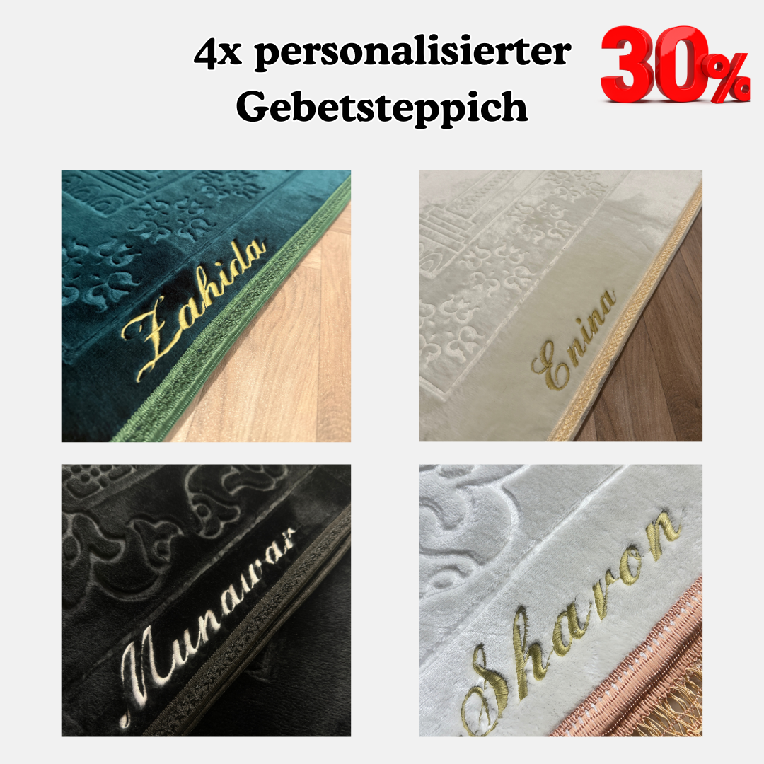 4er Set l Personalisierter Gebetsteppich