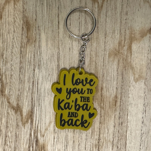 I love you to the Kaaba and back key ring