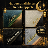 4er Set - 4 Personalisierte Gebetsteppiche