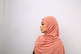 Jersey Hijab - Peach