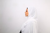 Jersey Hijab - White