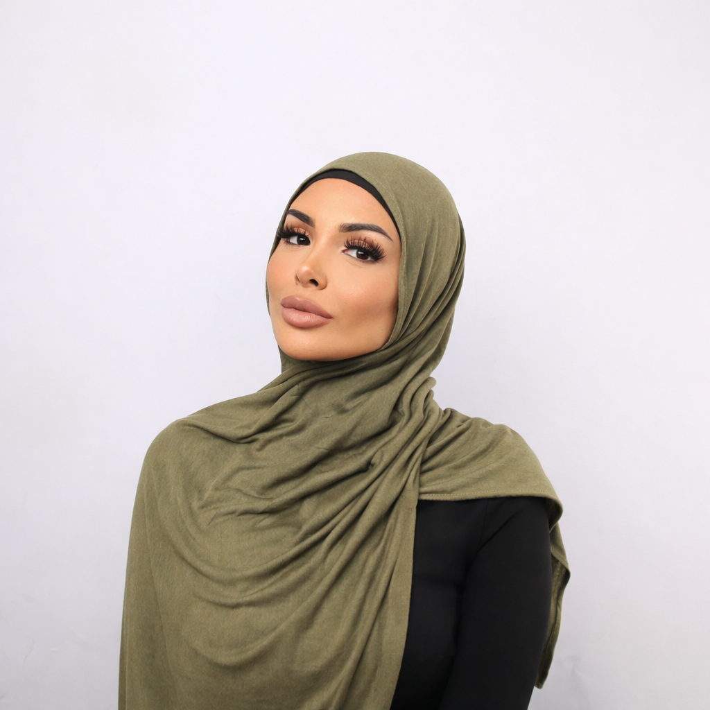 Jersey Hijab - Khaki