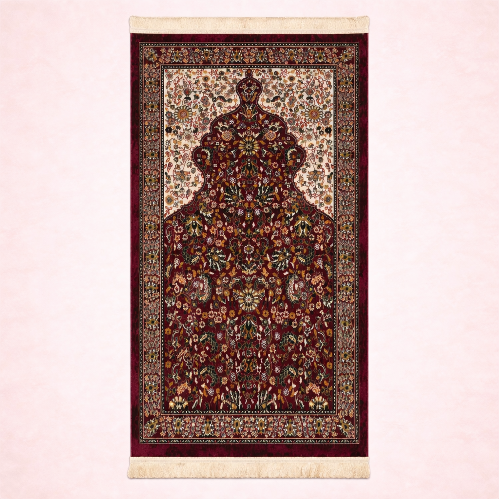 Rawda l Ravza Gebetsteppich - Red -  70x115cm