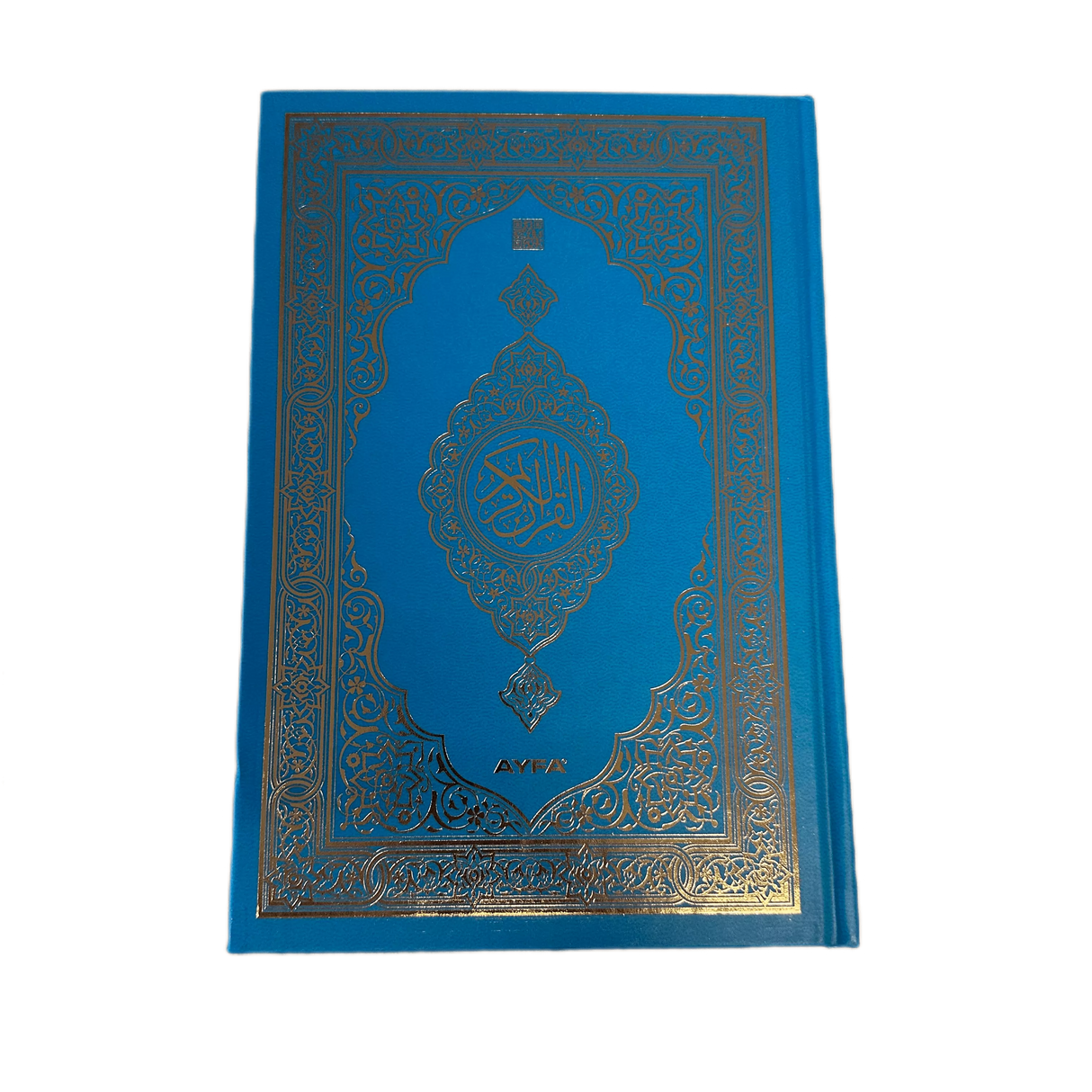 Quran auf arabisch turkis/gold (17x25)
