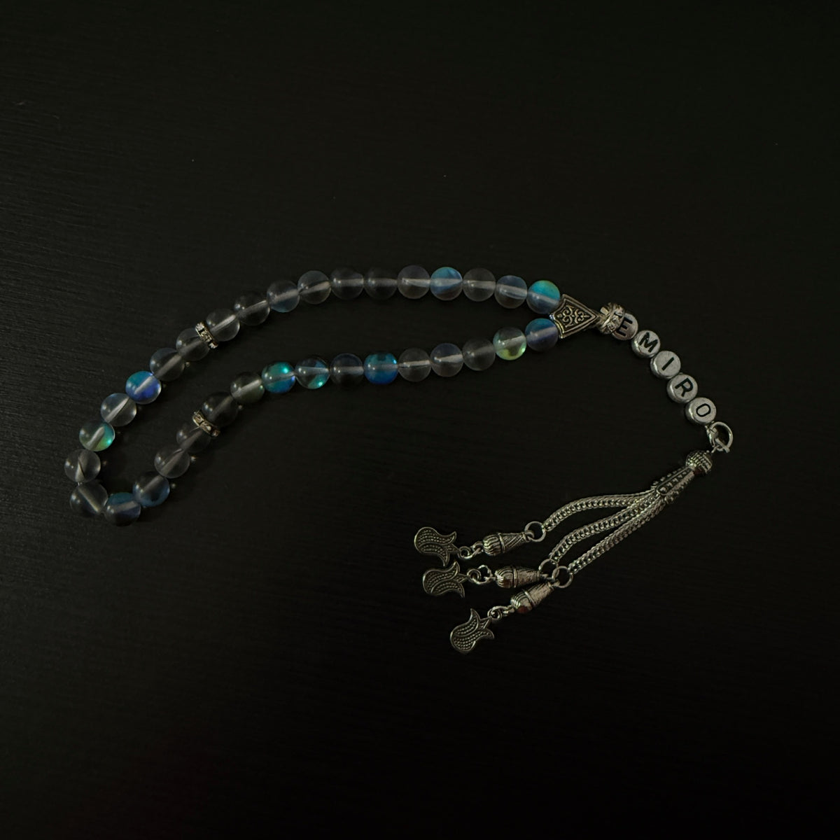 AKTION: Personalisierte Tesbih - Shiny Pearls