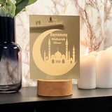 Personalisierte Bayram Deko mit LED